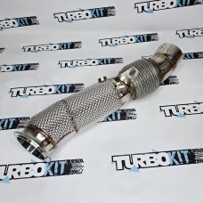 ДаунПайп на BMW N55 f01 f10 f11 f07 f12 f13 e70 e71 с Heat shield